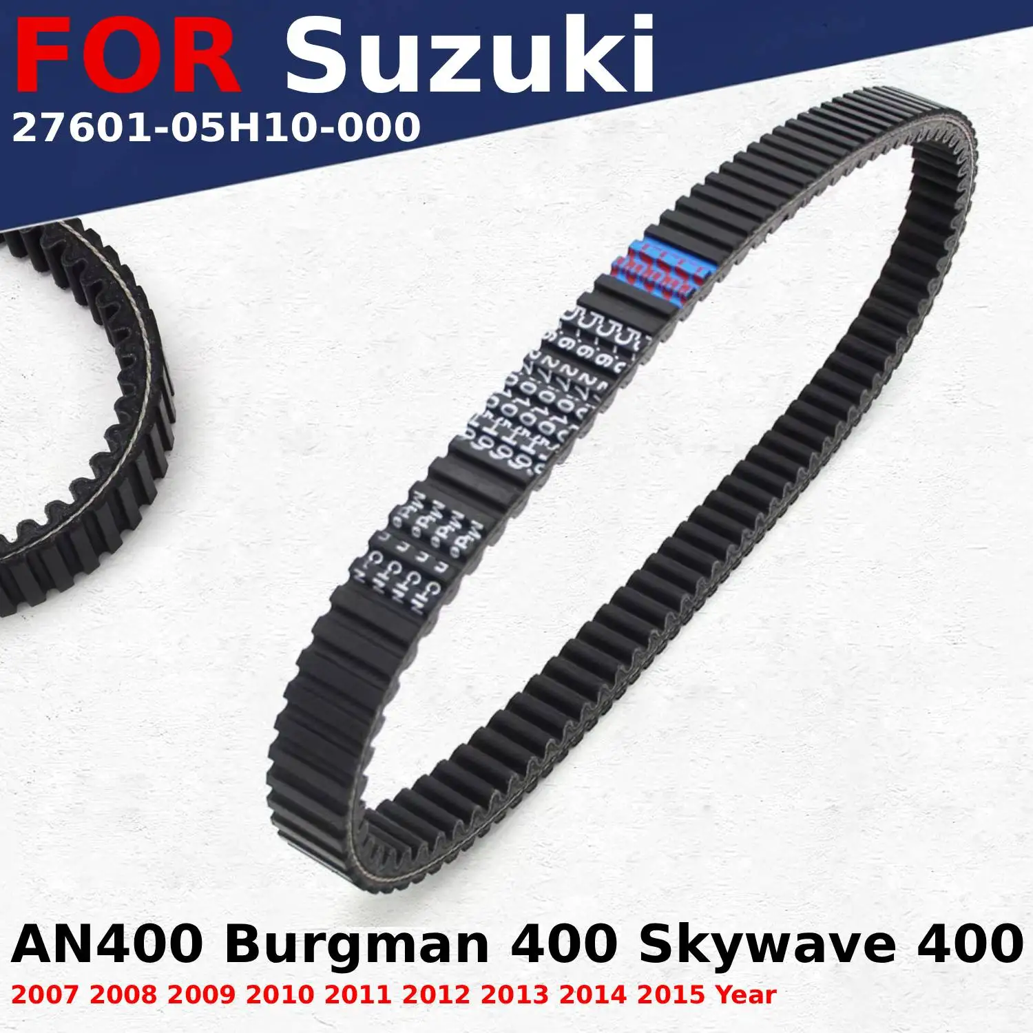 

Детали двигателя мотоцикла, ремень трансмиссии для Suzuki AN400 Burgman 400 Skywave 400 2007-2015 2008 2009 Suzuki 27601-05H10-000