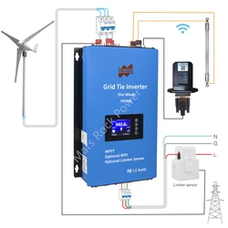 1000W Wind Grid Connected Micro Inverter, Automatically Matching 120V and 230V, Optional WIFI and Current Limiting Function