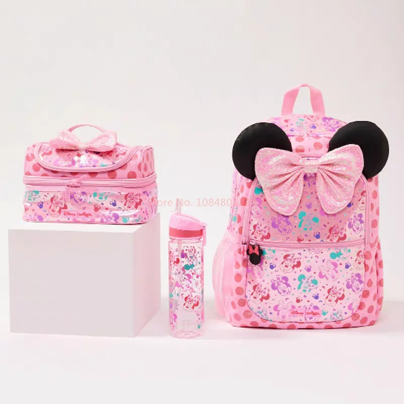 2024 Disney Genuine Australia Bag Minnie Children Student School  Bag Y2k Wallet Lunch Bag Backpack Water Cup Birthday  Gifts