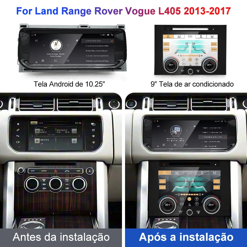 STWEI Android 14 10.25inch Car Multimedia Player For Range Rover Sport L494  Vogue L405 Wireless CarPlay Auto NAVI
