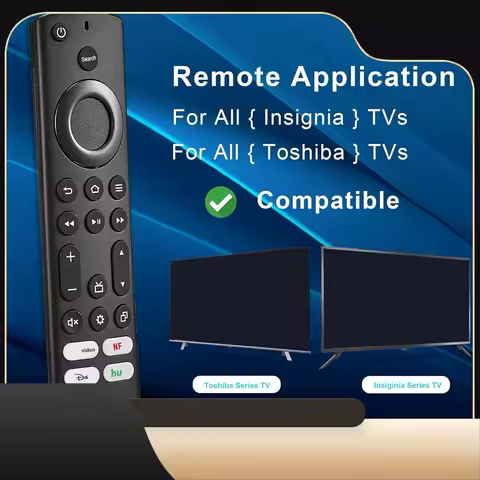 2 Pack Replacement Universal Remote For Insignia TV And Toshiba Smart TV Hisense Smart TV AMZ Omni TV NS-RCFNA-21 Parts-T44C