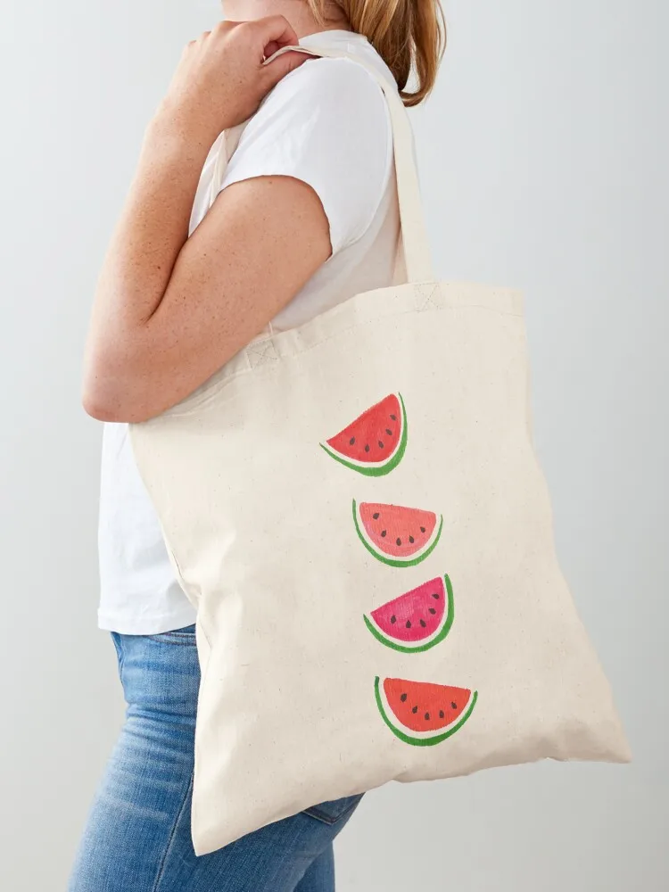 Watercolor Watermelons Tote Bag custom tote bag personalized tote Handbags bags luxury women