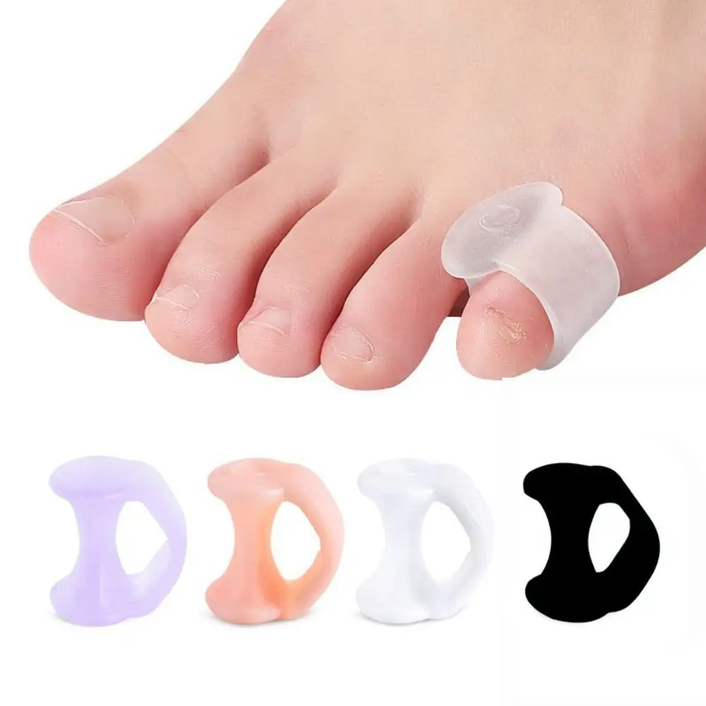 2Pcs=1Pair Pedicure Tool Tail Finger Toe Splitter Spacers Hallux Valgus Toe Separator Straightener Orthopedic Silicone Separator