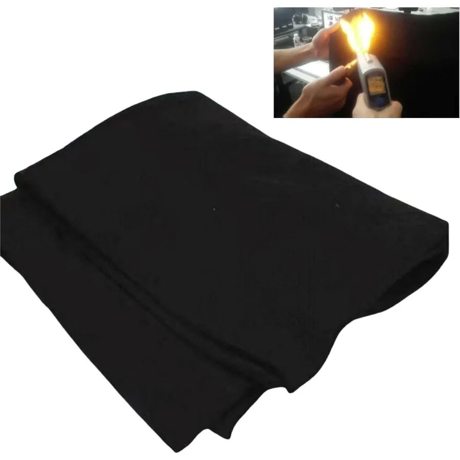 

Welding Blanket Fireproof 20 x 24 Inches for Industrial and Construction Use Heat Resistant Up to 1800F Flame Retardant Carbon
