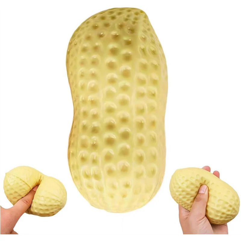 

Арахисовые сквиши-антистресс: мягкие игрушки-мялки для снятия тревоги, сжимаемые шарики-декомпрессионные игрушки для взрослых и детей