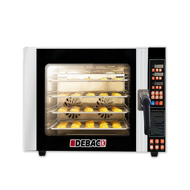 New 4-Tray Stainless Steel Built-In Electric Convection Steam Oven Hot Air Baking Automatic Timer Long Service Fruit Corn