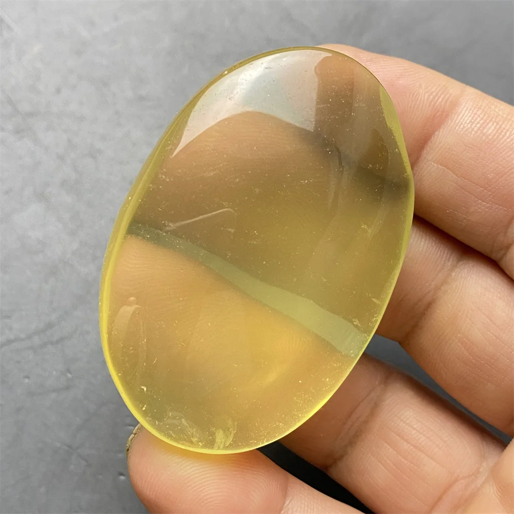 Natural Citrine Palm Polishing Toy  Hand Polished Magic Massage For The Whole Body  Home Decoration Ornaments  Holiday Gifts