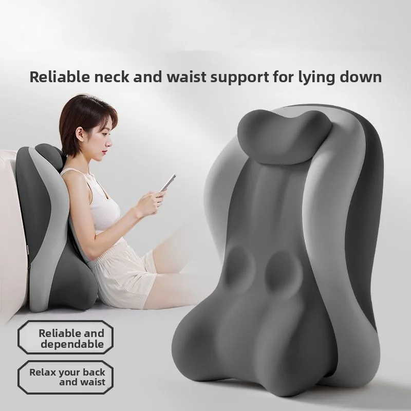 New Bed Headrest Pillow for Reading in Bed Sofa Bedroom Multifunctional Neck Lumbar Support Large Back Cushion