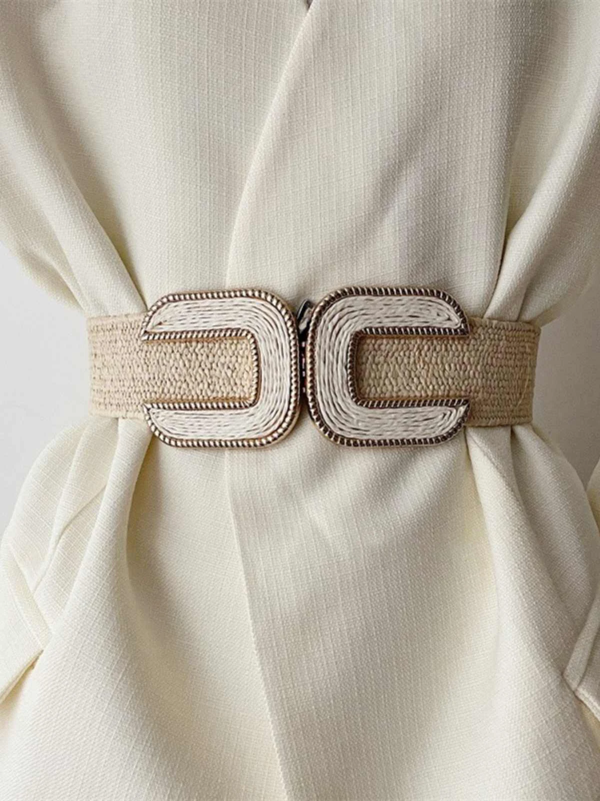 Design sense small elastic waist belt for women, retro match forand suit waist, waist reduction and slimming