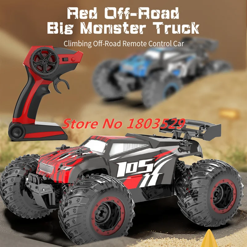 

1:18 Big Wheel 2WD RC Truck 2.4GHz All Terrain Off Road Climbing Car 25KM/H High Speed RC Racing Car Vehical For Kid Boy Gift To