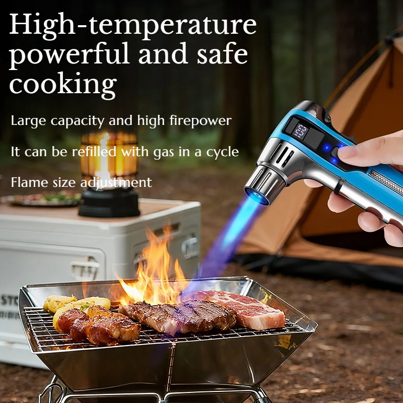 

High-temperature Powerful Long-lasting Electronic Spray Gun Type-c Convenient Charging Cigar BBQ Cigarette Accessories