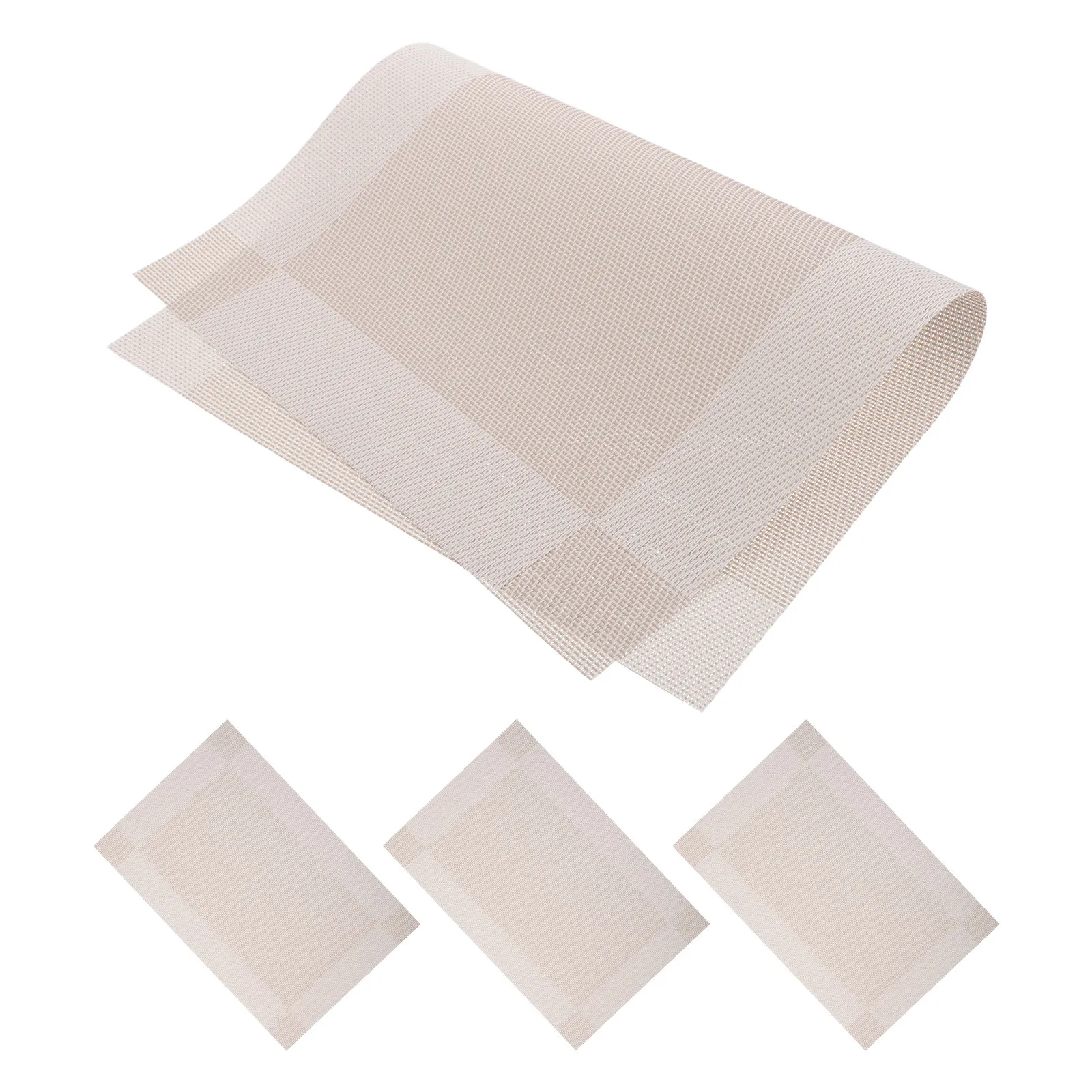 4Pcs Nail Art Table Mats Soft Hand Support Cushion Russian Weaving Manicure Desk Pad Non Slip Salon Nail Tech Workstation Mat