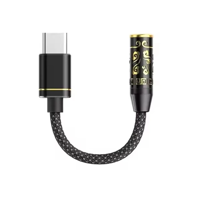Super Sale USB DAC AMP Type-C to 3.5mm Earphone Adapter USB-C Cable DSD Decoder for Android TC 3.5mm Decoder A