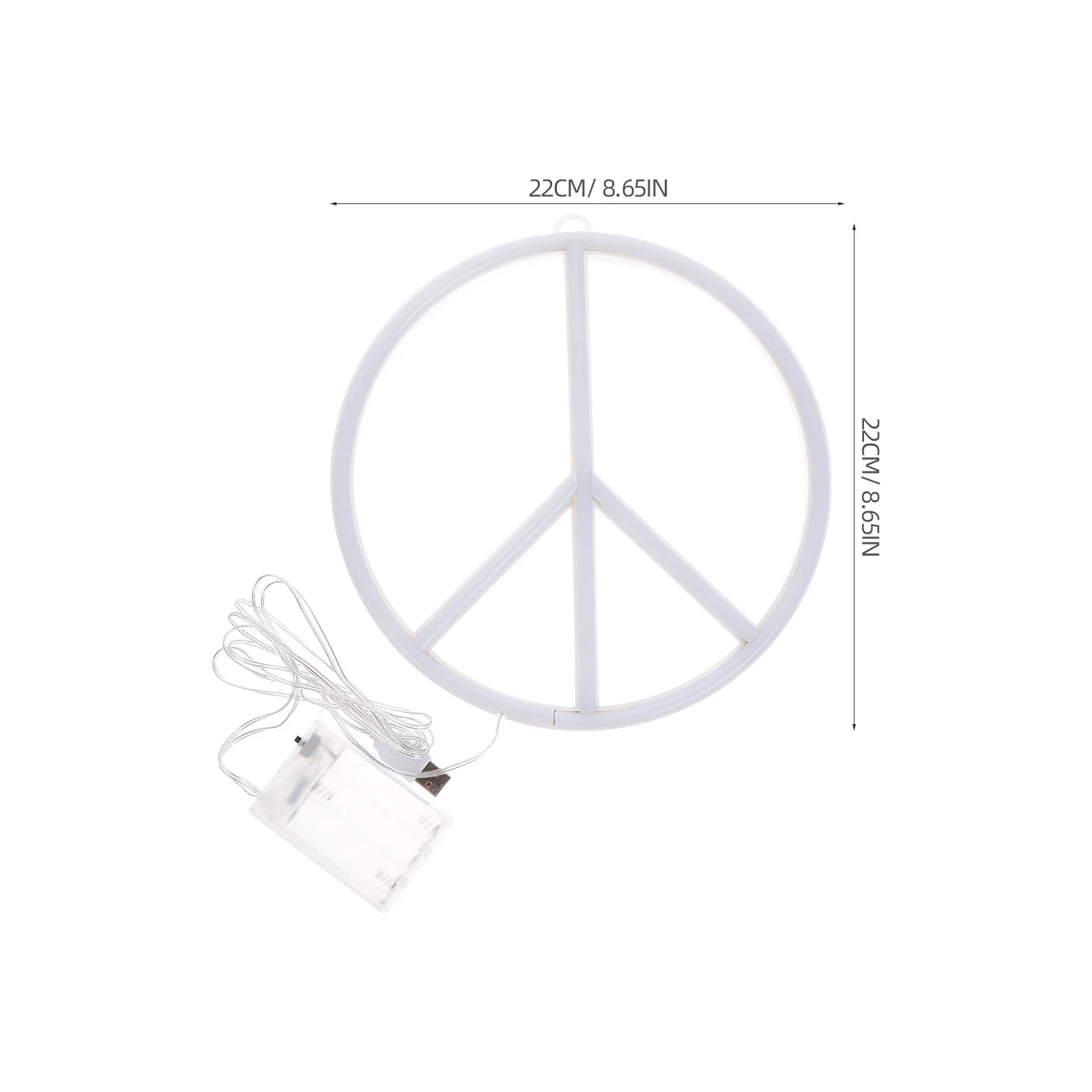 Lámpara de neón con letrero de paz, luz Led de modelado para dormitorio, luz nocturna decorativa, atmósfera interior, luces de neón luminosas de escritorio