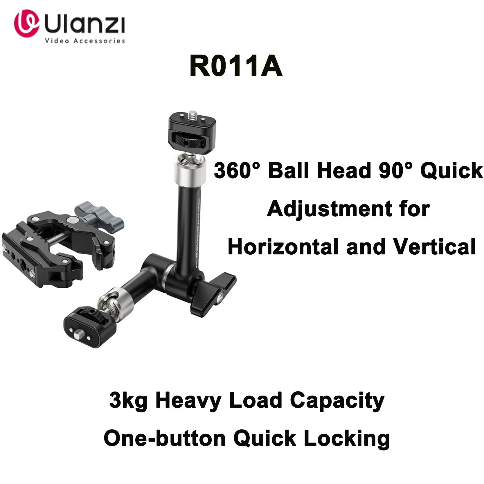 

Original Ulanzi R011A Strange Hand Force Grip Camera Monitor SLR Tripod Expansion Force Grip Magic Arm Bracket