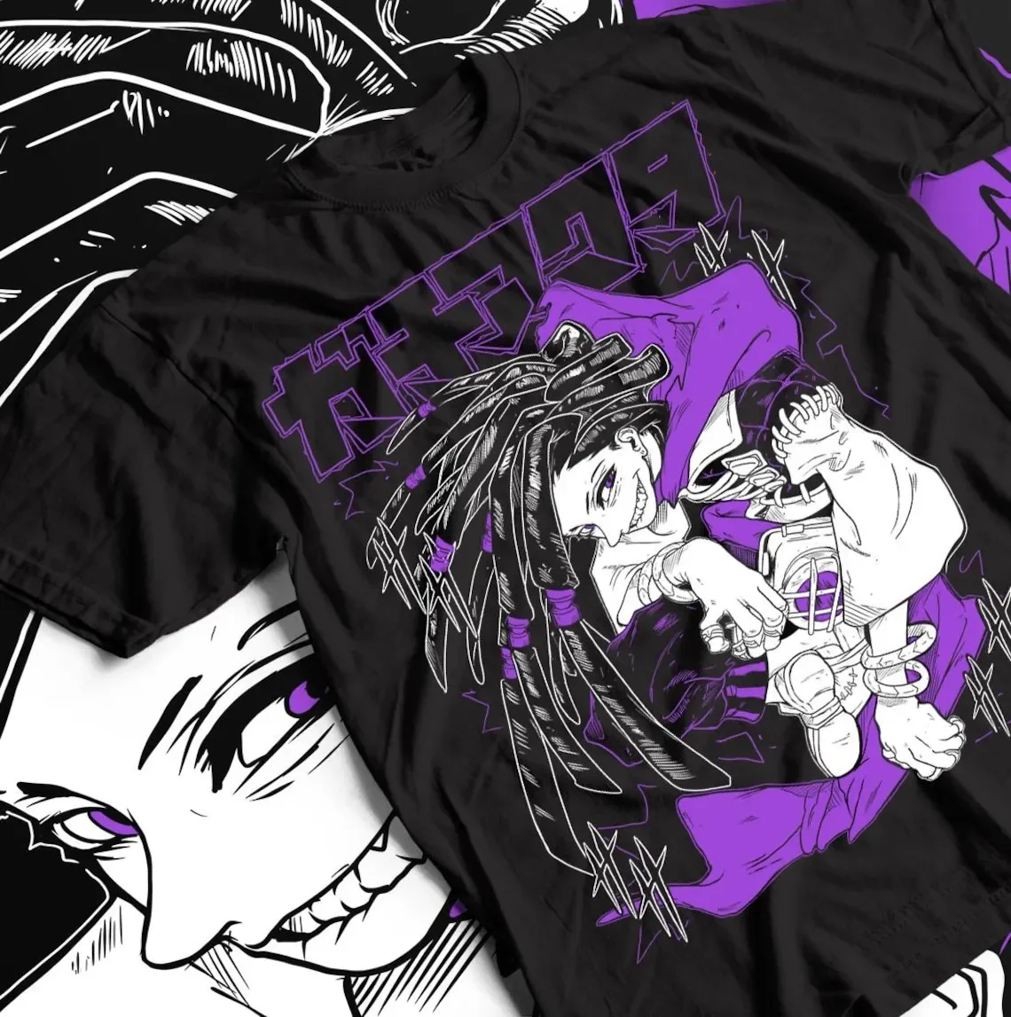 

Hot Anime Gachiakuta Loose Oversized T-shirt Y2k Graphic Print T-Shirt Anime Unisex Clothing Casual Heavy Cotton Harajuku Tee