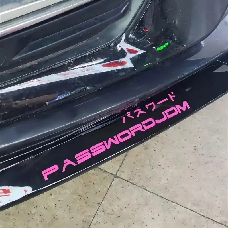 الجبهة مجرفة ملصق مائي PASSWORDJDM مصباح الحاجب الخلفي ديكور السيارات حافة ملصق تحدها شخصية للسيارات اليابانية #1