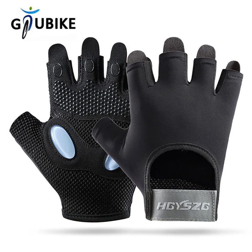 GTUBIKE Halbfinger-Fahrradhandschuhe, atmungsaktiv, stoßfest, MTB-Mountainbike-Handschuhe für Damen und Herren, Outdoor-Fahrrad-Fahrhandschuhe