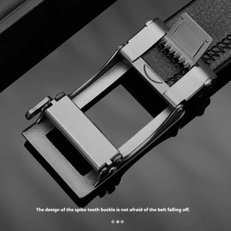 Automatische Gürtelschnalle für Herren, Zubehör für Breite 3,3 cm–3,5 cm, Ratschengürtel, Legierung, automatische Schnalle, Gürtelersatzschnalle – Detail 3