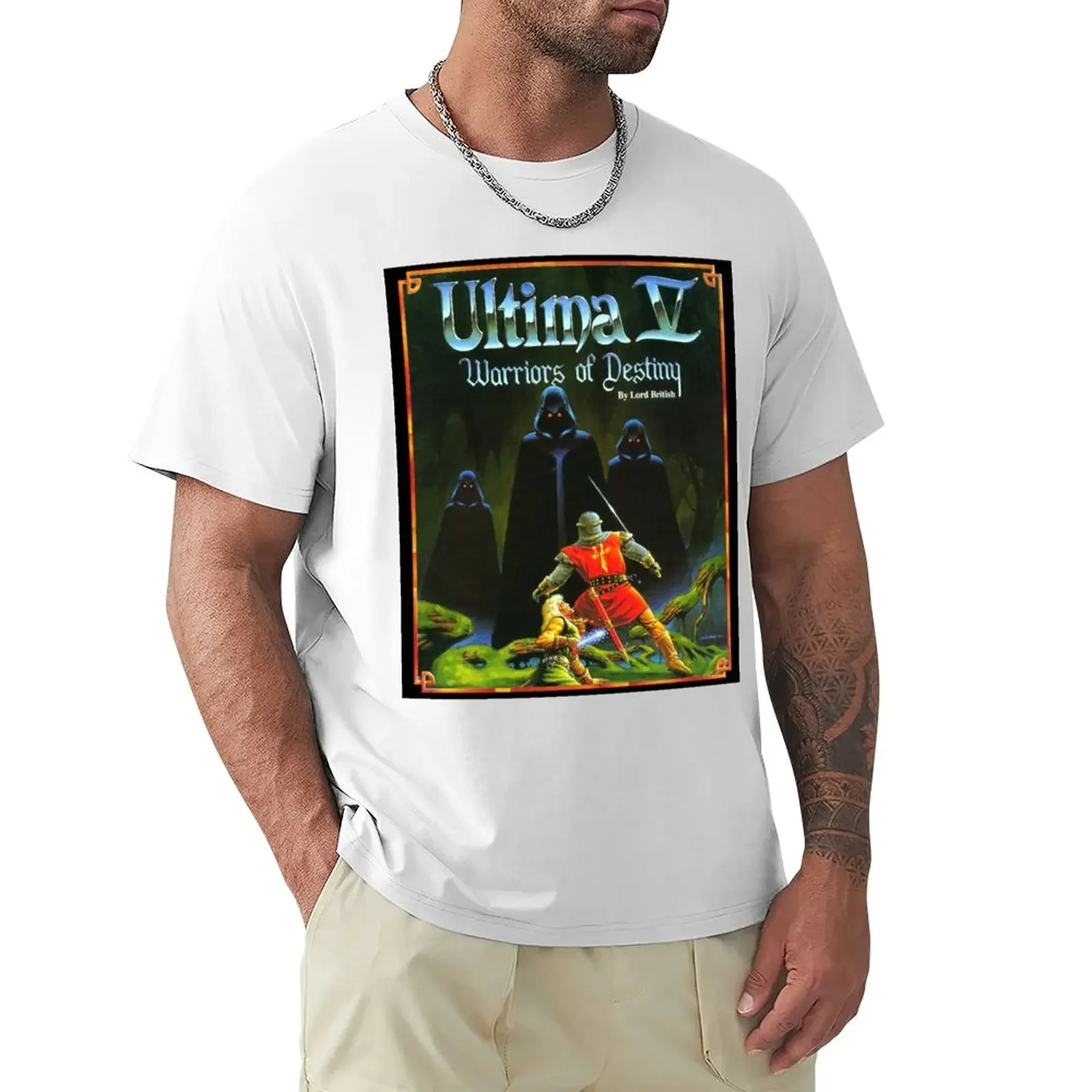 Ultima V T-Shirt hippie clothes vintage men clothing