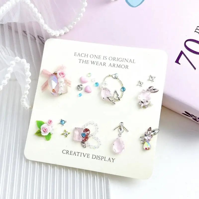 1set 3D Exquisite Resin Camellia Nail Charms Fresh Leaf Colorful Flowers Versatile Nail Art Decoration Accessories DIY Manicure