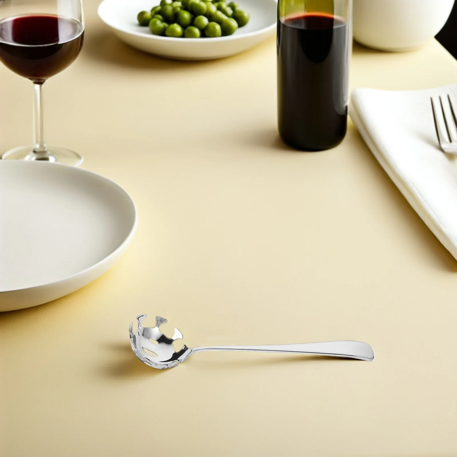 

Stainless Steel Pasta Spoon with Teeth Non Slip Handle Spaghetti Server Noodle Ramen Spoon Kitchen Utensil Spaghetti Server