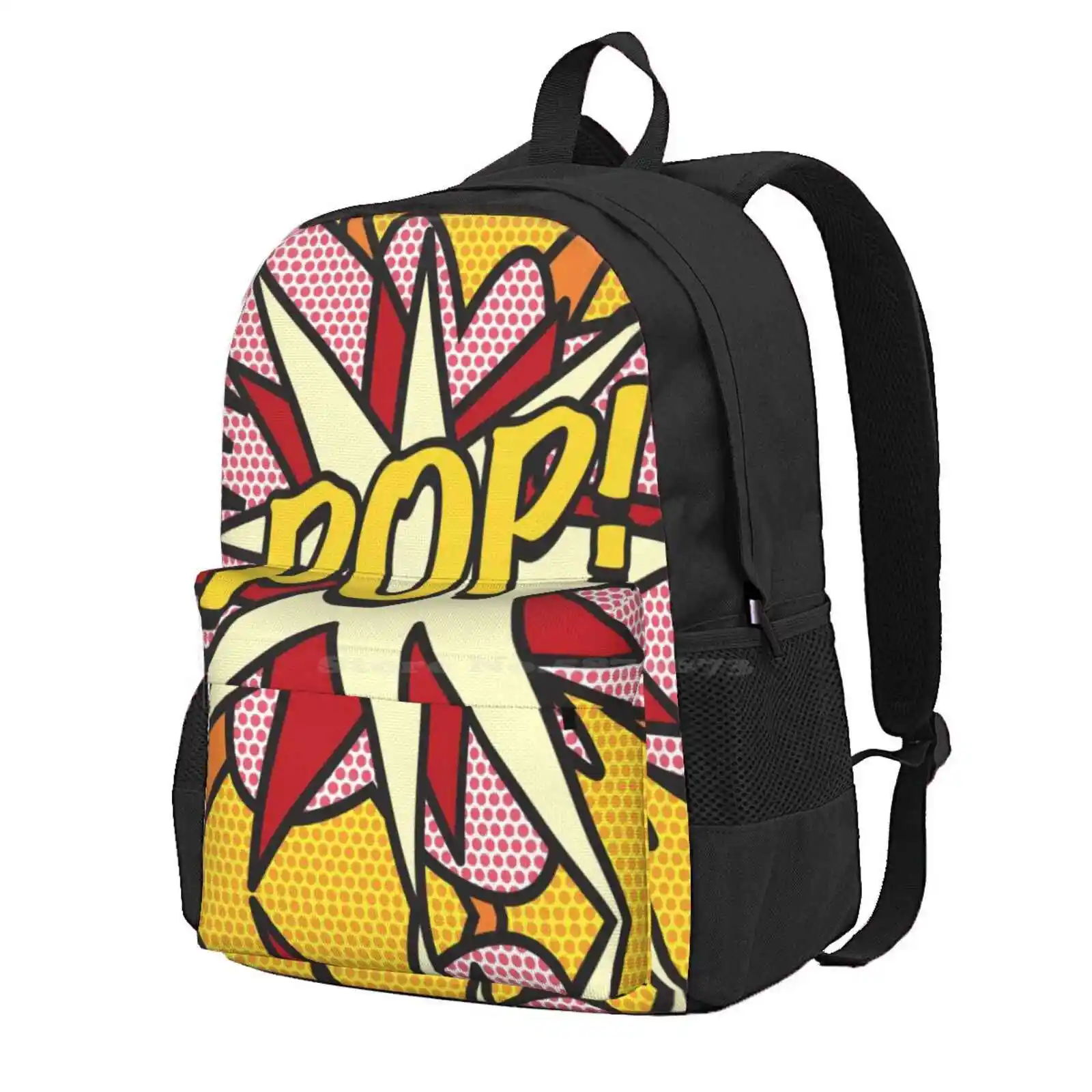 Pop Comic Book Pop Art Cool Retro Trendy Hot Sale Schoolbag Backpack Fashion Bags Pop Art Comic Book Cosplay Comic Con Cool