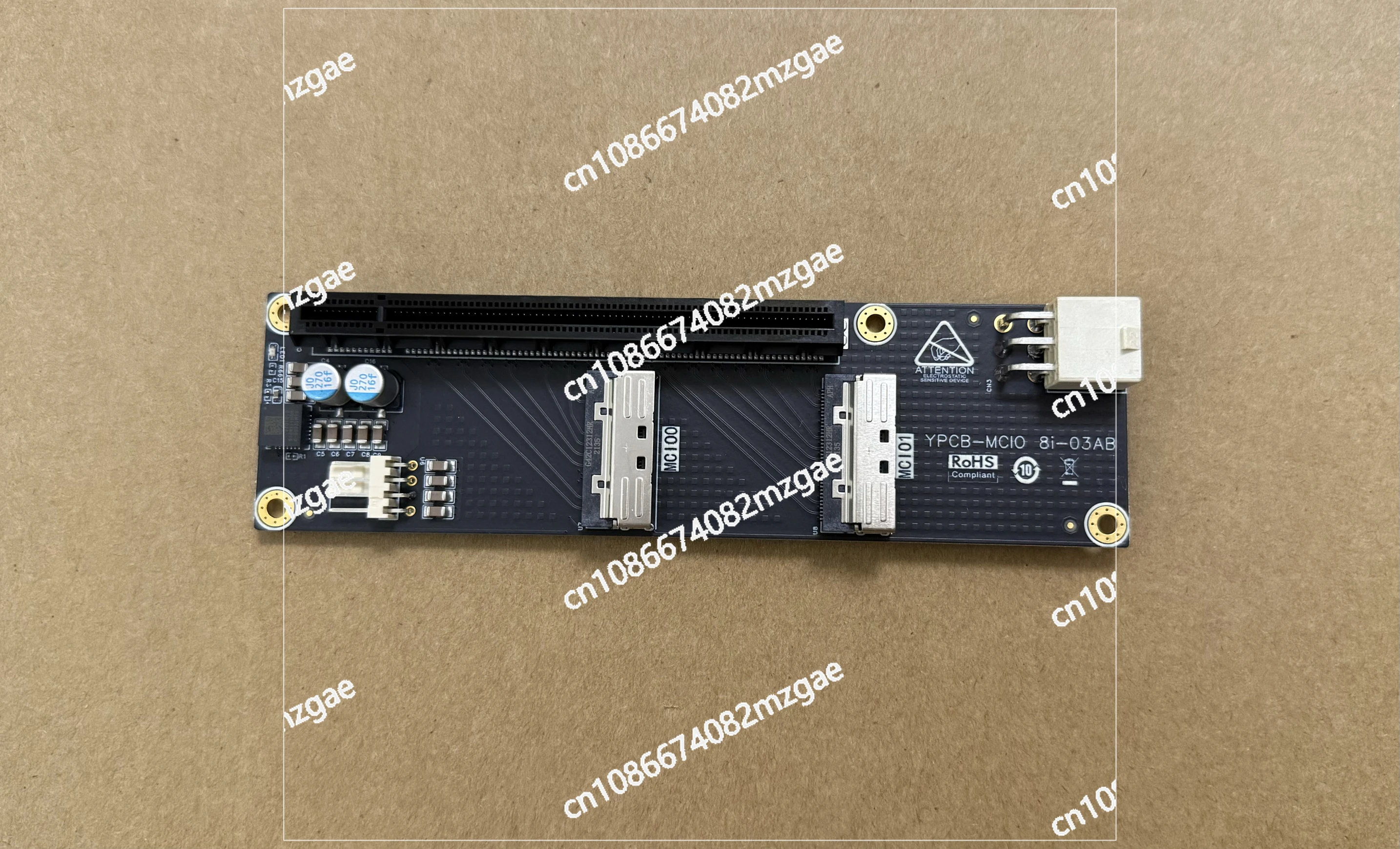 

Карта адаптера Mcio-Pcie pcieX16 до pcie 5.04.03.0 новая
