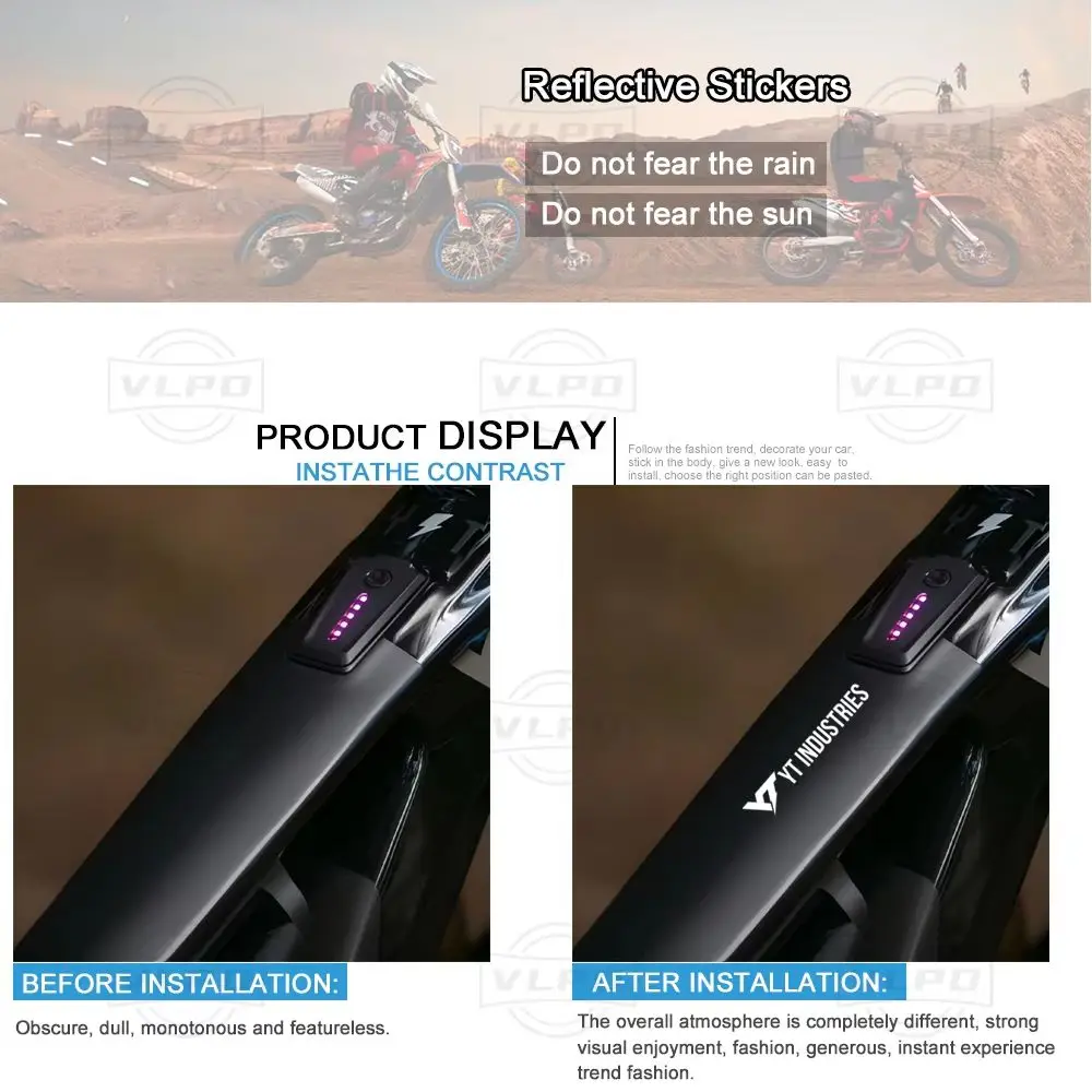 For YT Industries TUES Capra CAPRA MTB Bicycles Accessories Bike Stickers Waterproof Decals