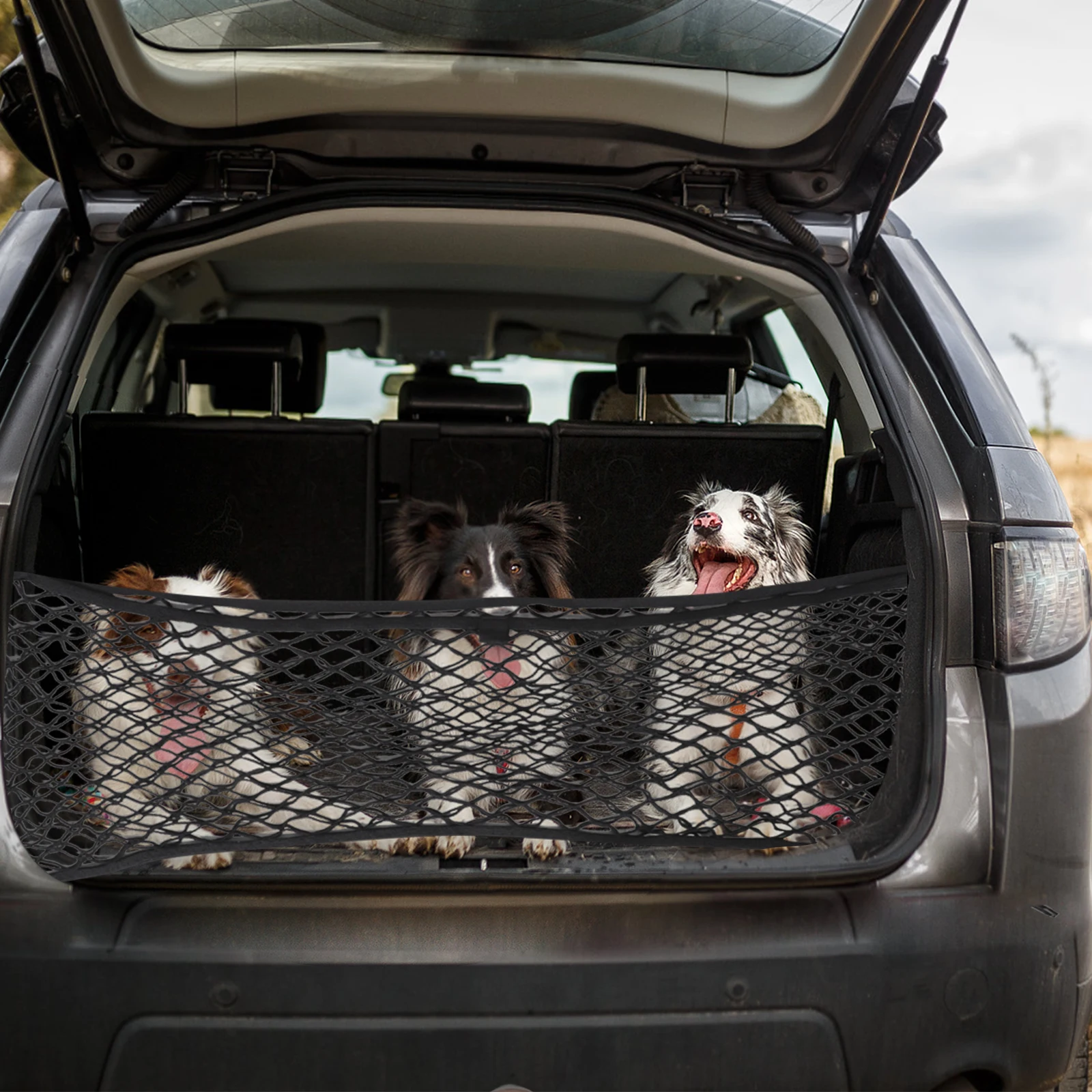 

1 Set Car Trunk Organizer Luggage Fixed Net Universal Fit Suv Truck Rear Storage Mesh Cargo Net Elastic Stretchable Car Storage