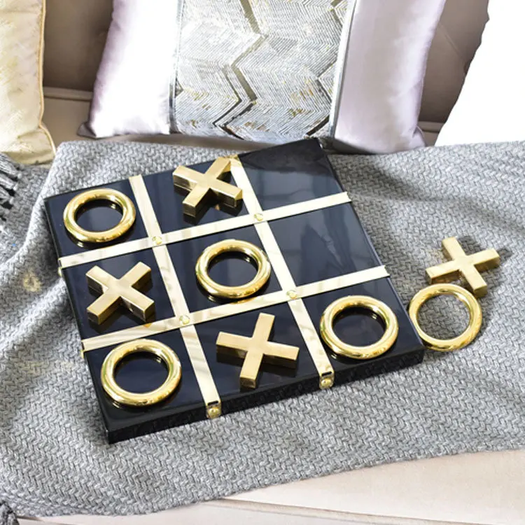 Simple modern chess XO chessboard home study living room decoration crafts