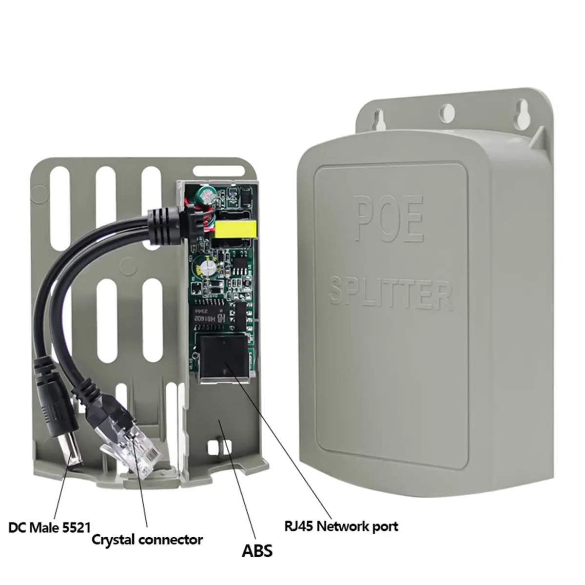 【MUST-HAVE LIST】 Waterproof POE Splitter IP67 48V to 12V 1.2A IEEE 802.3af/At Adapter for Outdoor IP Camera CCTV Security System