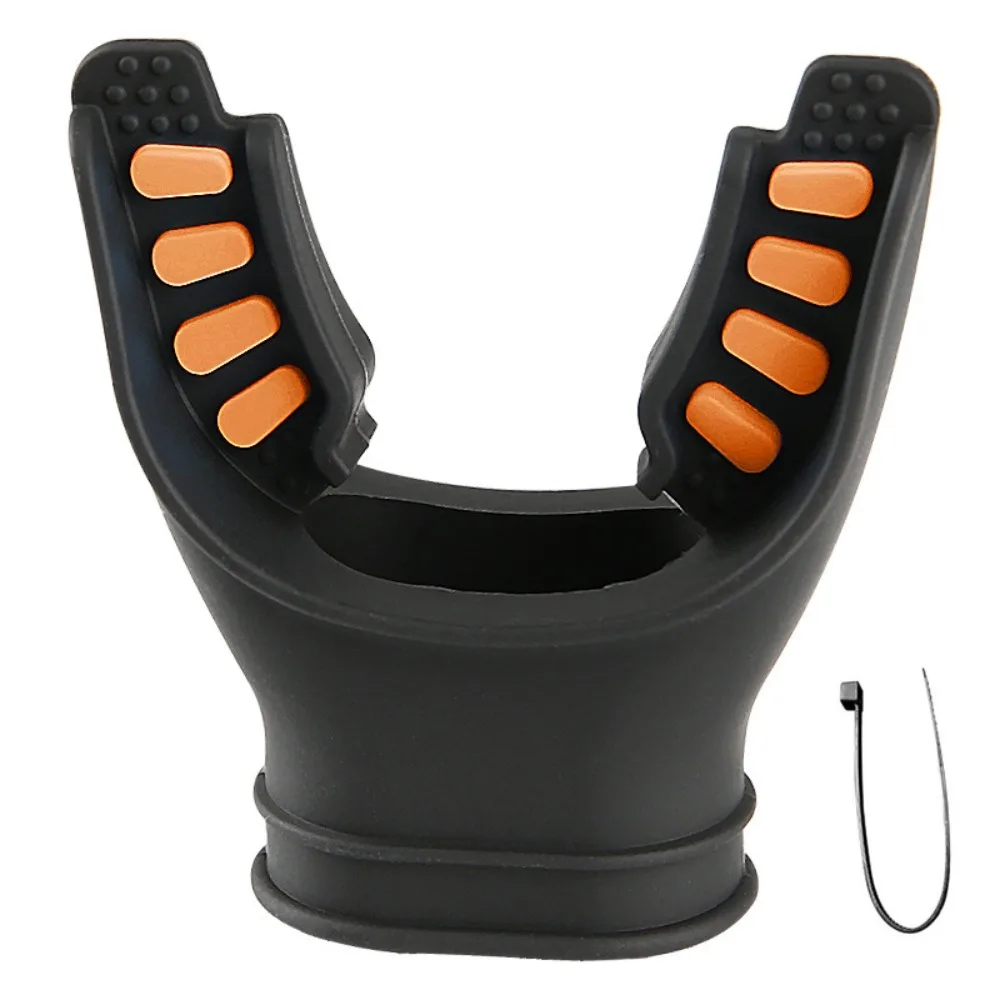 Silicone Scuba Diving Mouthpiece Comfort Fit Air Bottles Snorkel Regulator Tab Design Lightweight Diving Mouthpiece