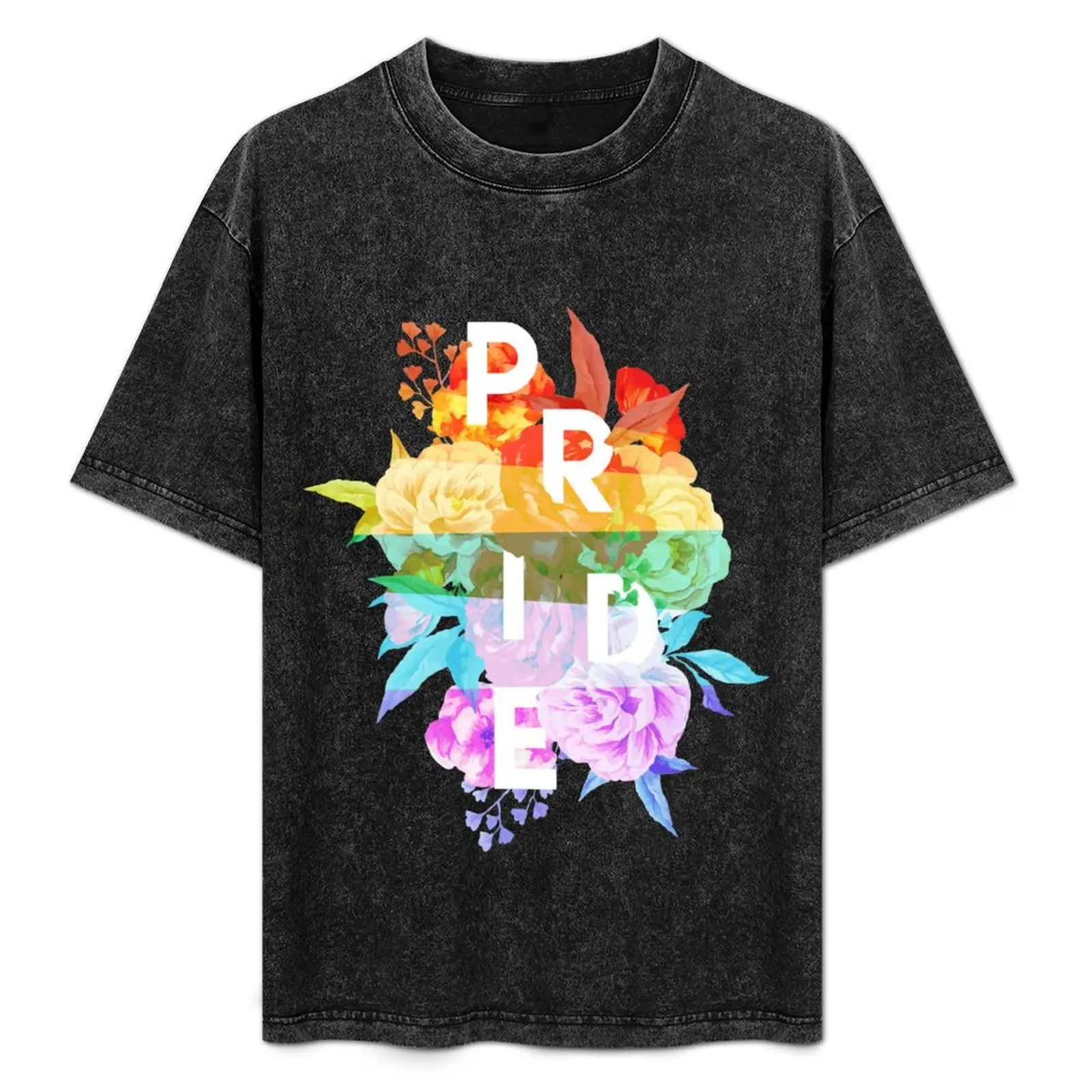

Floral Pride T-Shirt Large Size Casual Short Sleeve Top