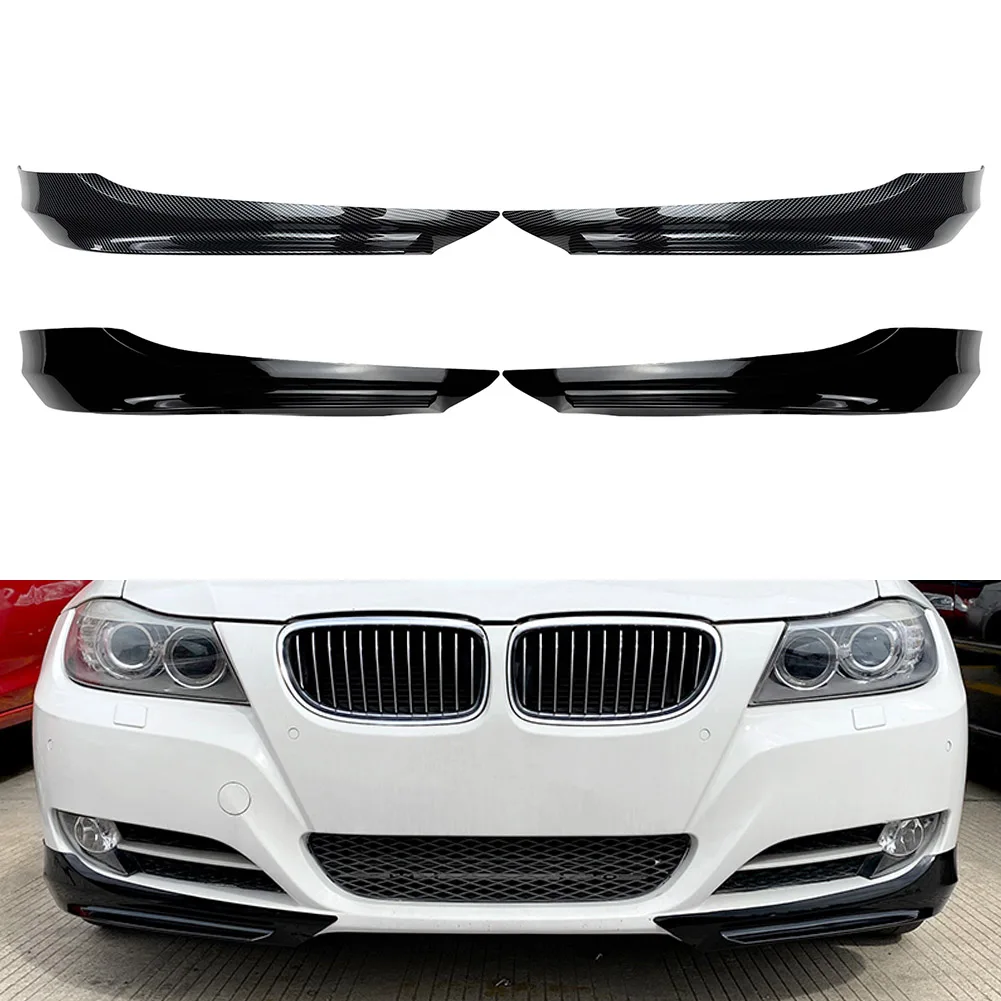 Car Front Bumper Splitter Lip Aprons Decoration For BMW E90 3 Series 4-Door Sedan 2009 2010 2011 2012