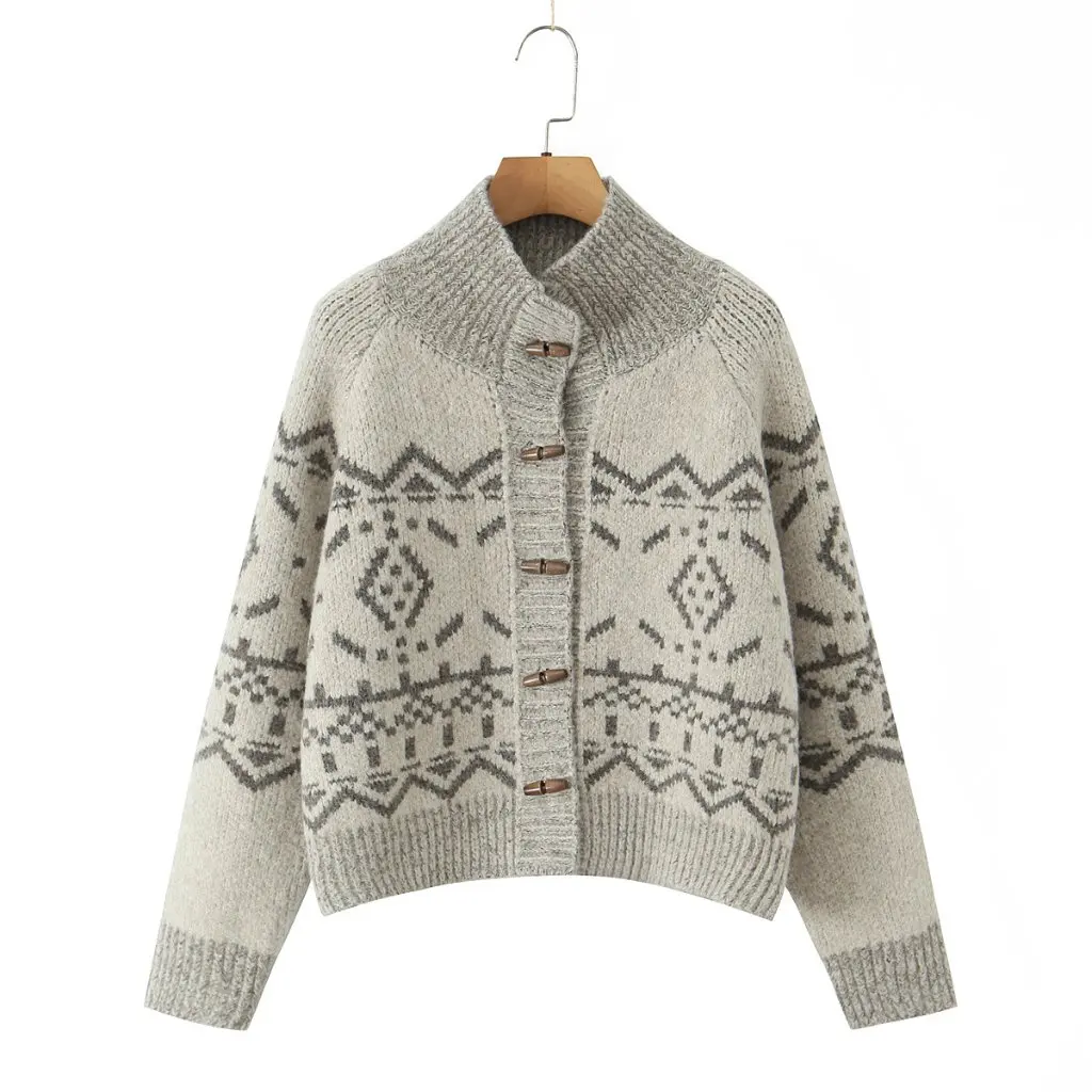 

Ladies' Loose Long Sleeve Knitted Open Cardigan Sweater Versatile Comfortable Autumn New Style Soft Gentle High-End Feeling