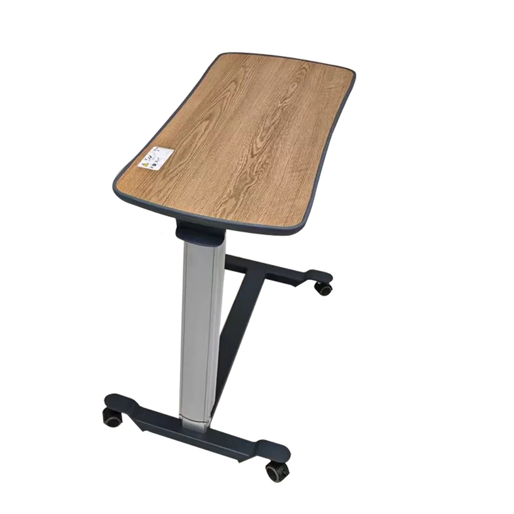 أثاث المستشفى الطبي المحمول سهل التنظيف، ارتفاع الطعام، سرير المريض القابل للتعديل، طاولة الطعام على السرير، طاولة القلب #6