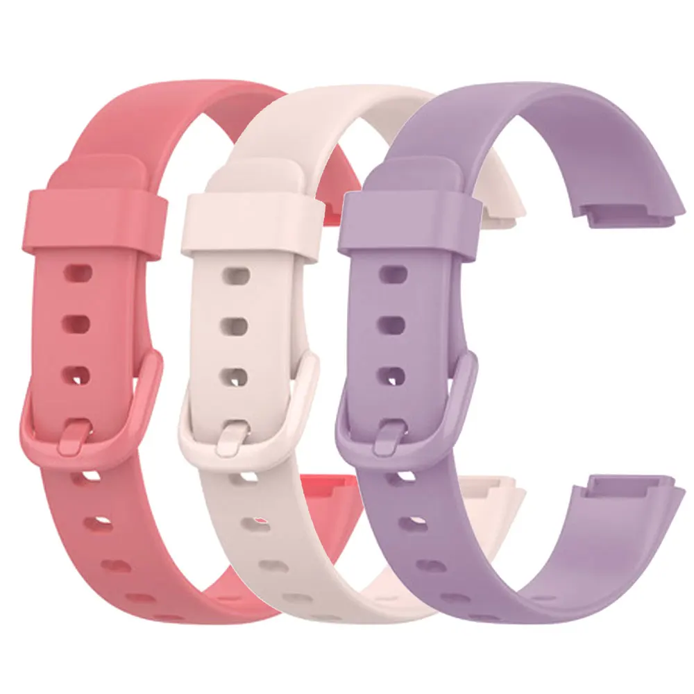 

3 in 1 Soft Silicone Watch Bands For Fitbit Luxe Replacement WatchBand Wrist Strap For Fitbit Luxe Bracelet Accessories Correa