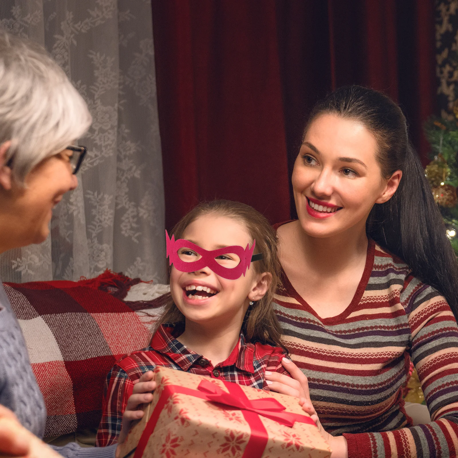 

6Pcs Kids Felt Half Face Masks Creative Halloween Masquerade Party Masks Costume Cosplay Kids Masquerade Mask for Children