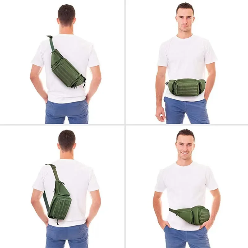 

Sport Combat Bags Concealed Carry Pouch Tactical Waist Bag Camping Hunting Hiking Belt Bag Paintball Fanny Pack