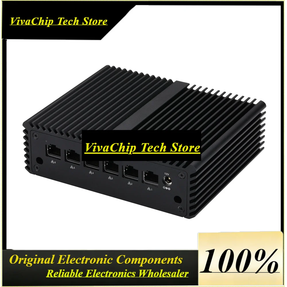 ViVaSIntel I3-N305 N100 Fanless Mini PC 6x I226-V 2.5G LAN Firewall Router DDR5 RS232 Type-C DP Soft Route Server ESXi OPNsense