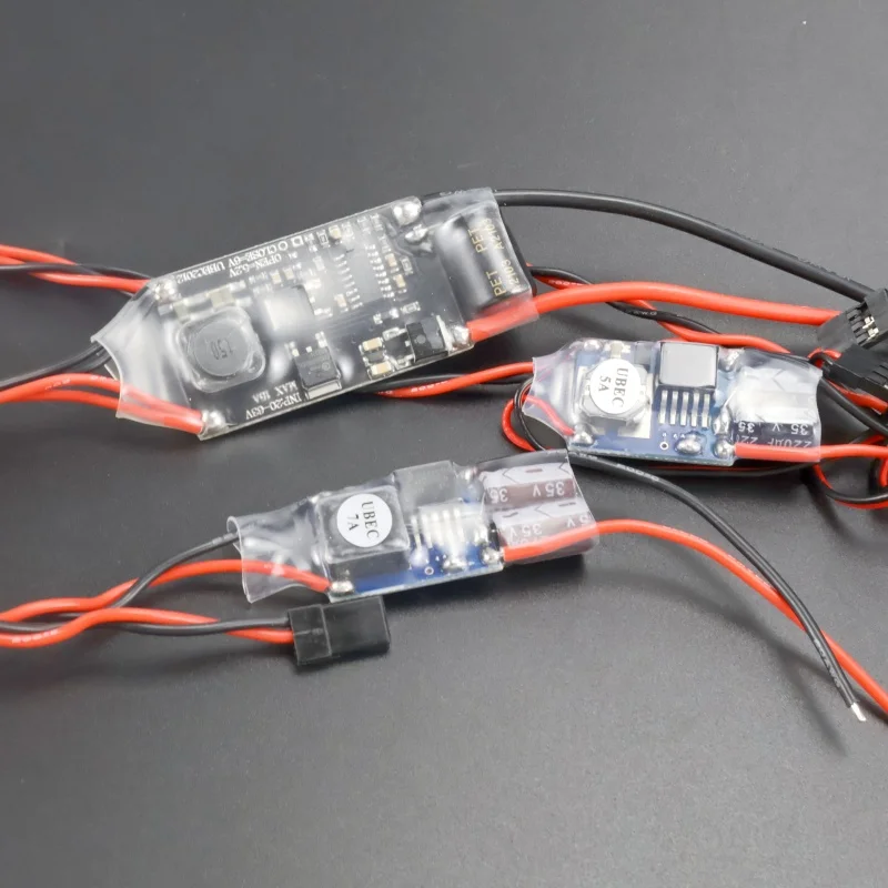 5A 7A 15A External UBEC Voltage Regulator Anti-interference Support 2S-12S Receiver Power Supply for RC Airplane Aircraft