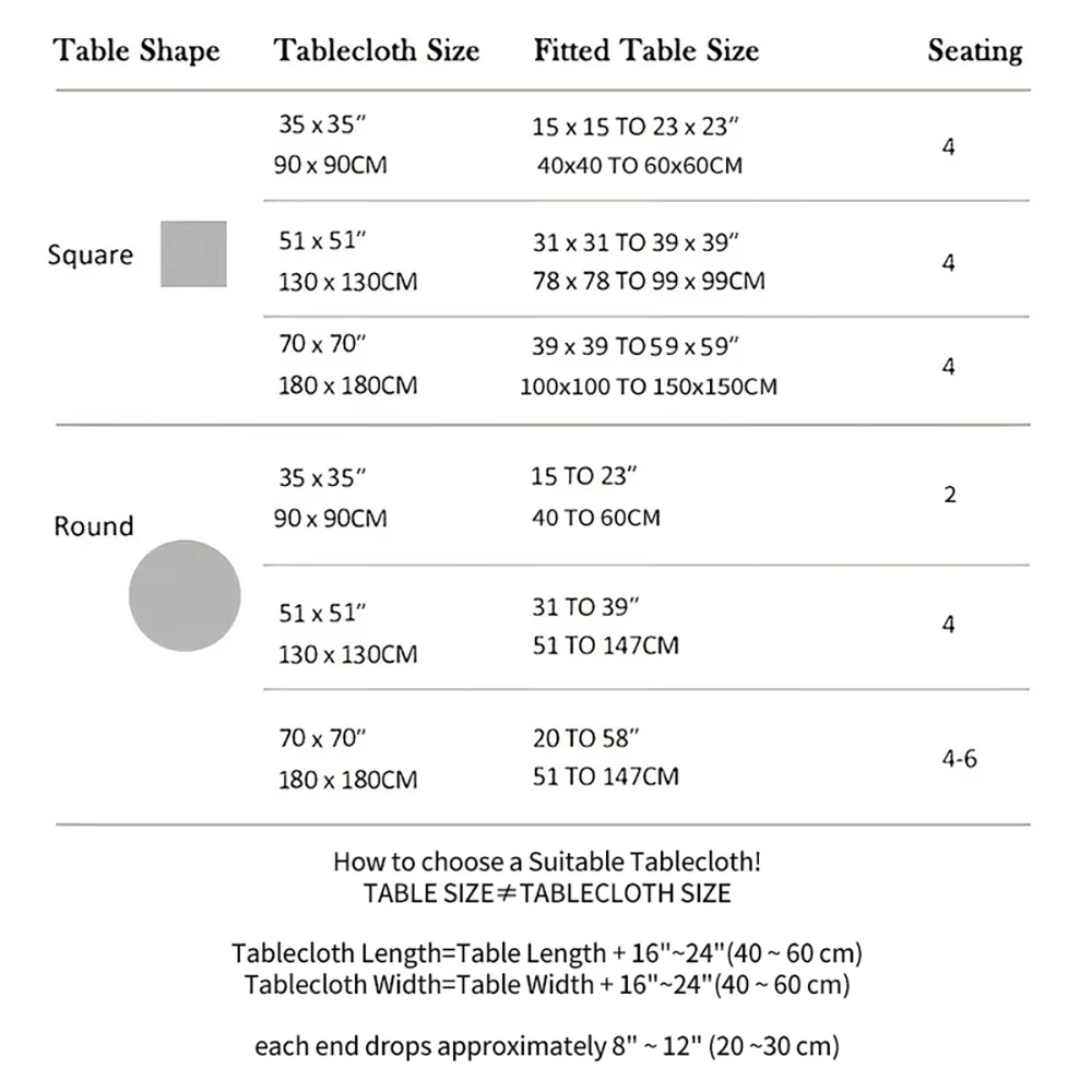 Autumn table decr Cotton Tablecloth Square Small/Fringed Table Cloth/Coffee Table Cloths/End Table Covers for Table Decoration