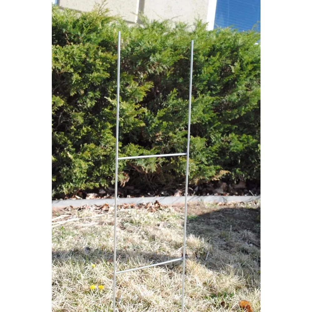 Fifty Pack Blank Yard Signs, Includes H Stakes, For Garage Sales Graduations Political Lawn Use