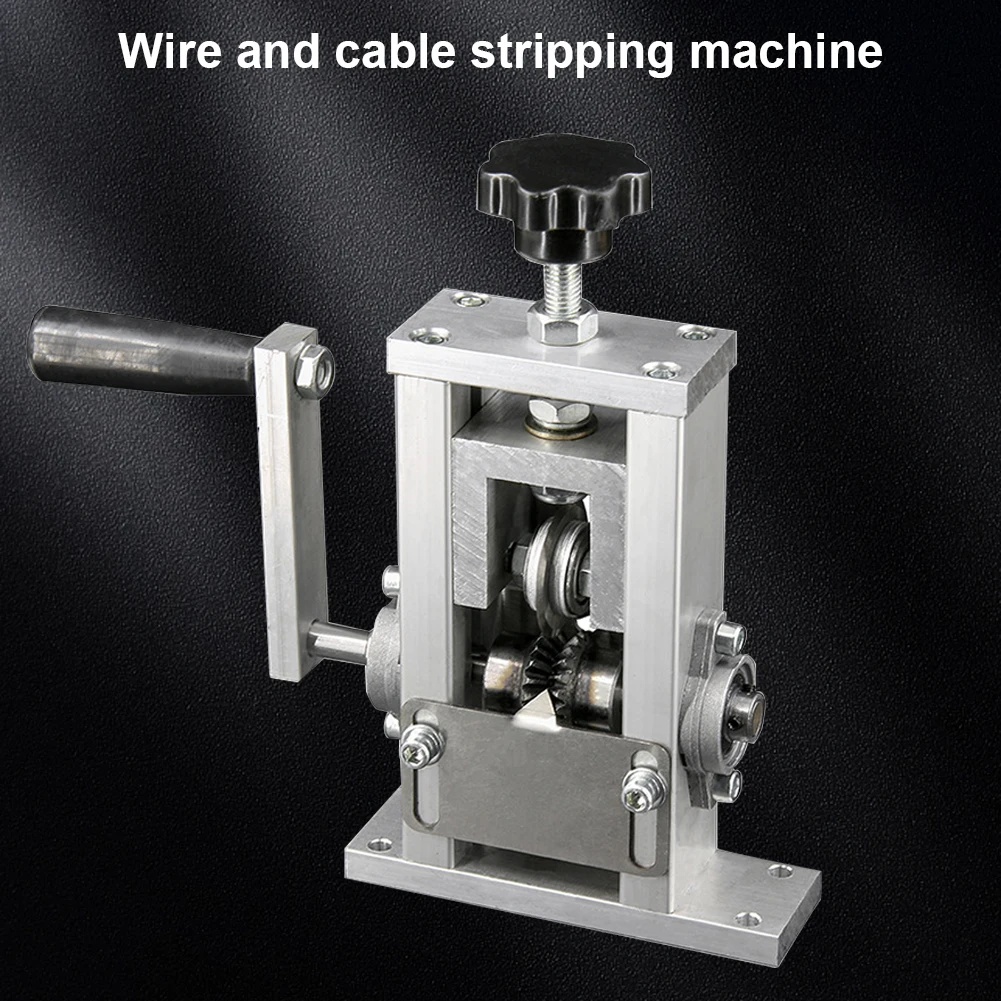 Manual Wire Stripping Machine Hand Crank Drill Operated Stripper For Scrap Copper Stripping Diameter 1-21mm