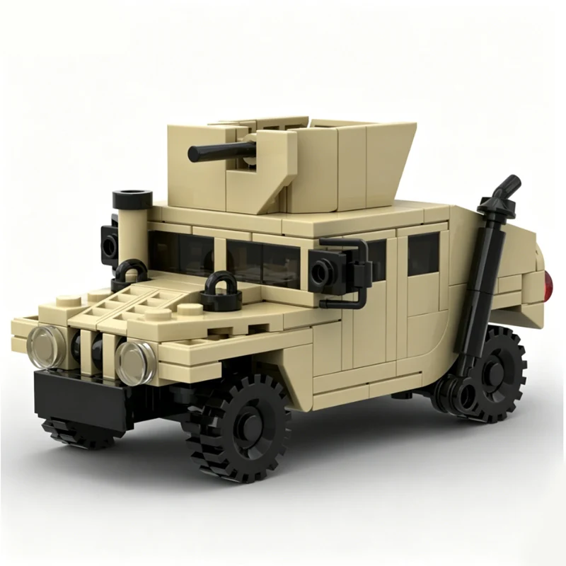 qwert Light Reconnaissance Vehicle Model MOC Building Bricks War Equipment Modular Technology Gifts Holiday Assemble Children To