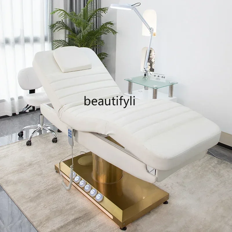 Q178 CC  Electric beauty bed body embroidery bed micro plastic lifting folding tattoo chair massage bed