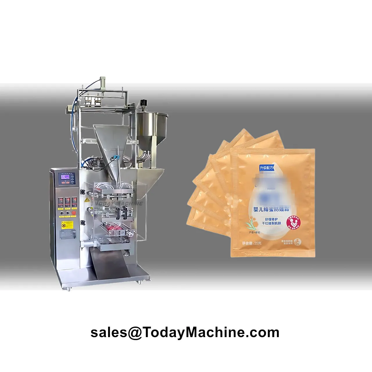 Mehrspurige Verpackungsmaschine für Ketchup, Öl, Shampoo, Flüssigkeiten und Stick-Sachets