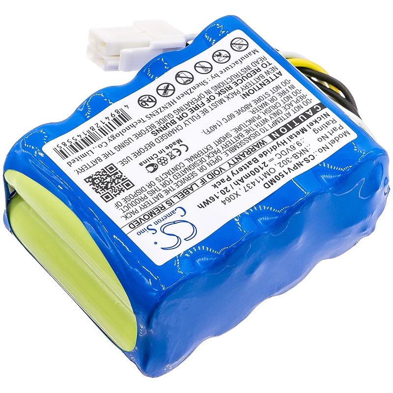 9.6V 2100mAh Medical Battery NKB-302 OM11437 X064 B11437 for Nihon Kohden OPV 1500 Vital Signs Monitor,OPV-1500,OPV-1500K +TOOL