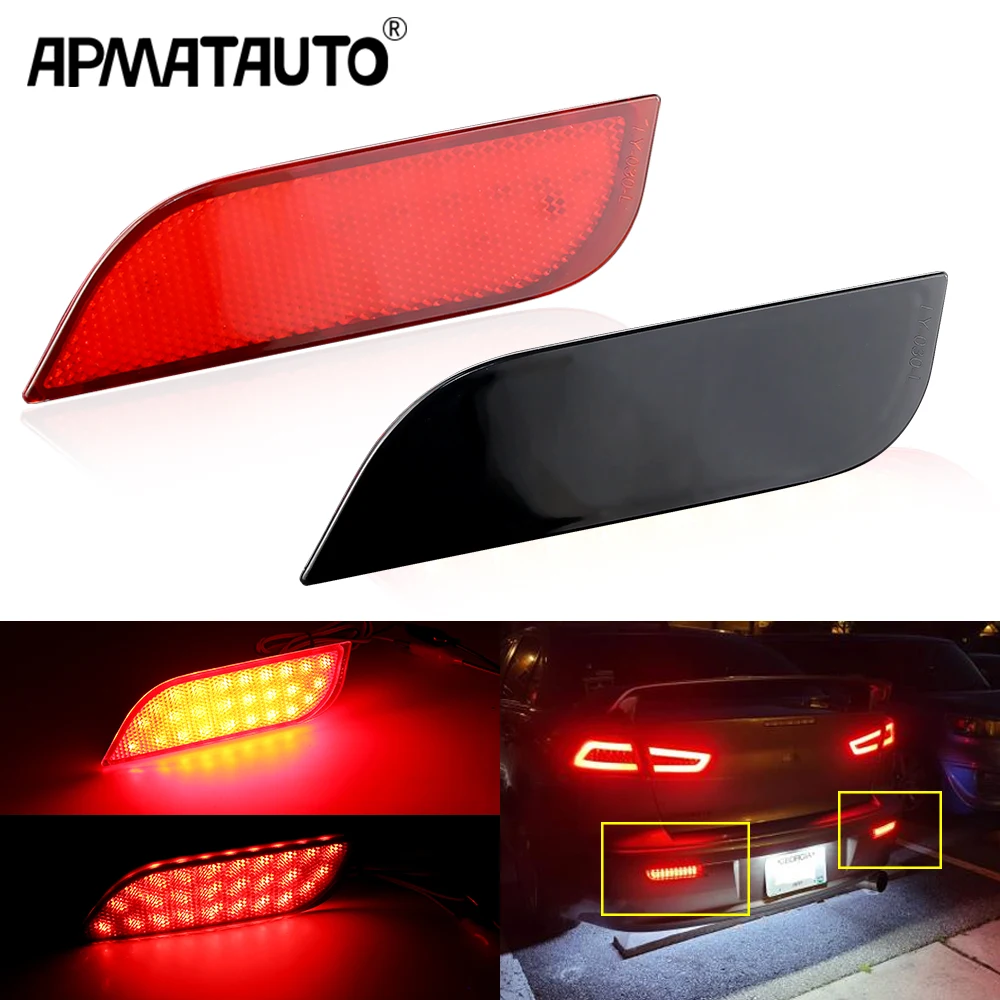 2X LED Rear Bumper Lamp SU1185100 For Subaru Impreza XV WRX LEVORG Crossover Reflector Stop Brake Warning Signal Car Accessories